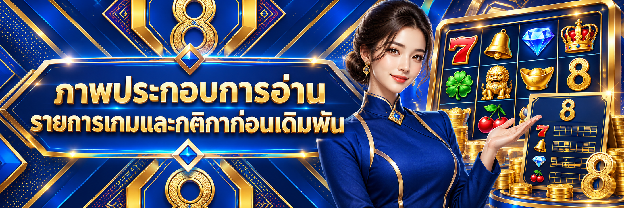 ภาพประกอบการอ่านรายการเกมและกติกาก่อนเดิมพัน
