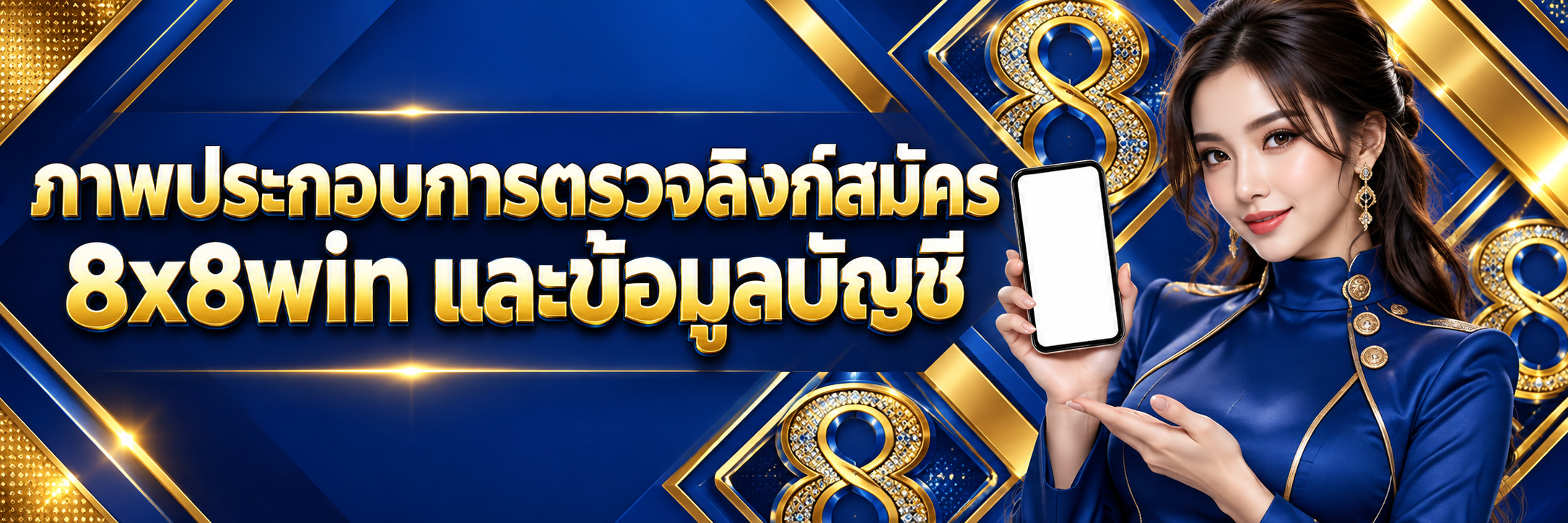 ภาพประกอบการตรวจลิงก์สมัคร 8x8win และข้อมูลบัญชี